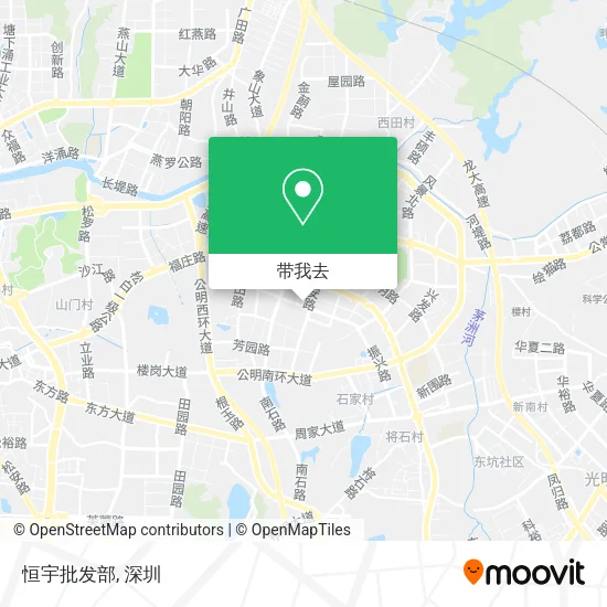 恒宇批发部地图
