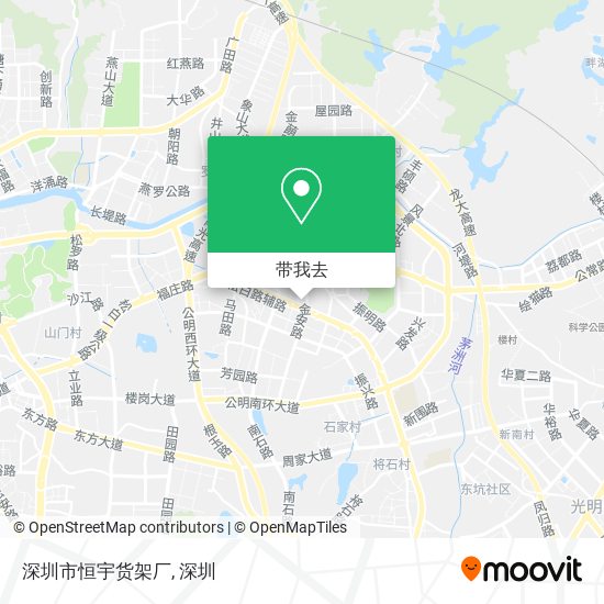 深圳市恒宇货架厂地图