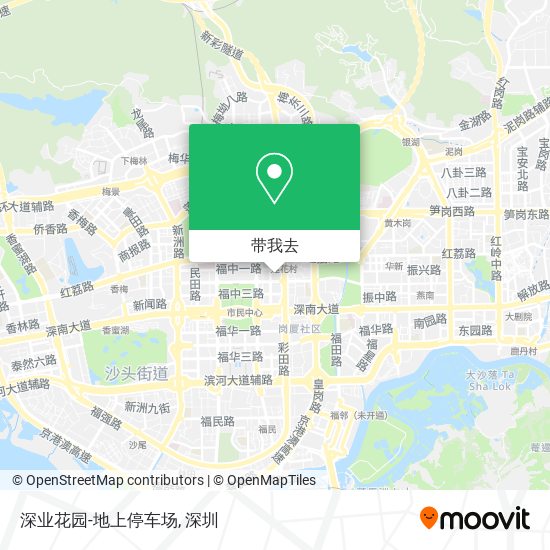 深业花园-地上停车场地图
