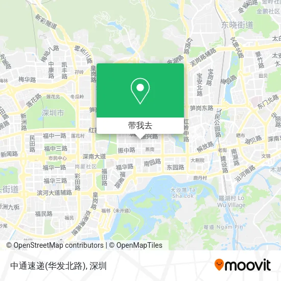 中通速递(华发北路)地图