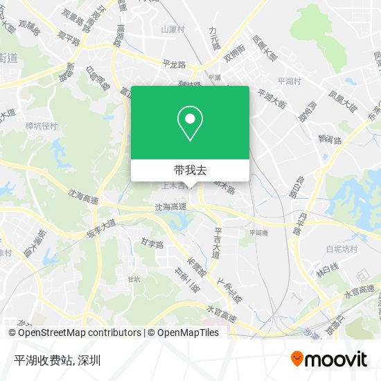 平湖收费站地图