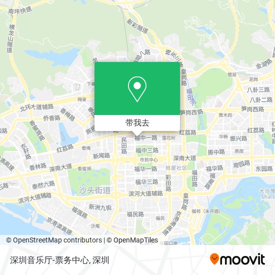 深圳音乐厅-票务中心地图