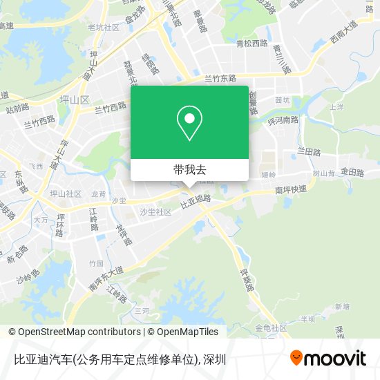 比亚迪汽车(公务用车定点维修单位)地图