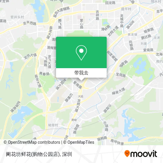阑花坊鲜花(购物公园店)地图