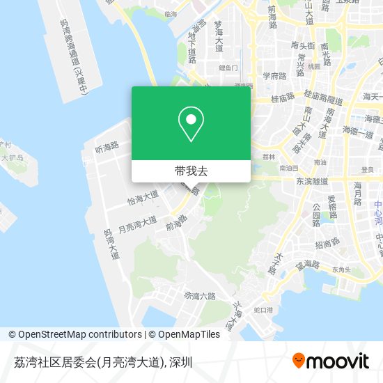 荔湾社区居委会(月亮湾大道)地图