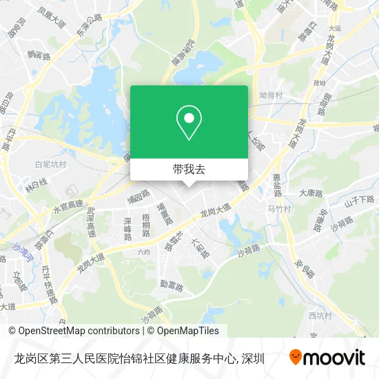 龙岗区第三人民医院怡锦社区健康服务中心地图