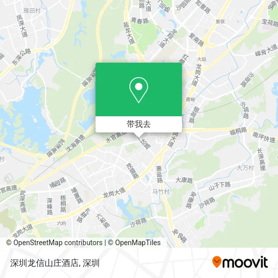 深圳龙信山庄酒店地图
