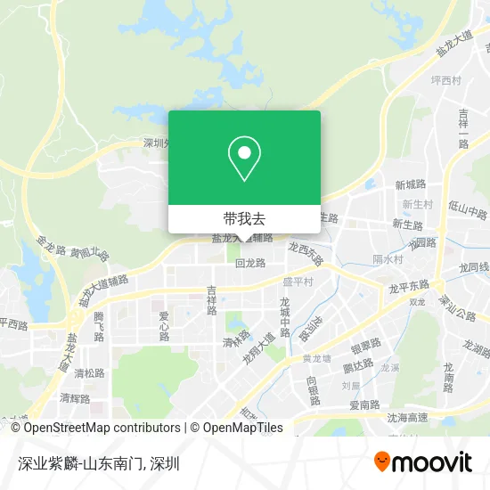 深业紫麟-山东南门地图