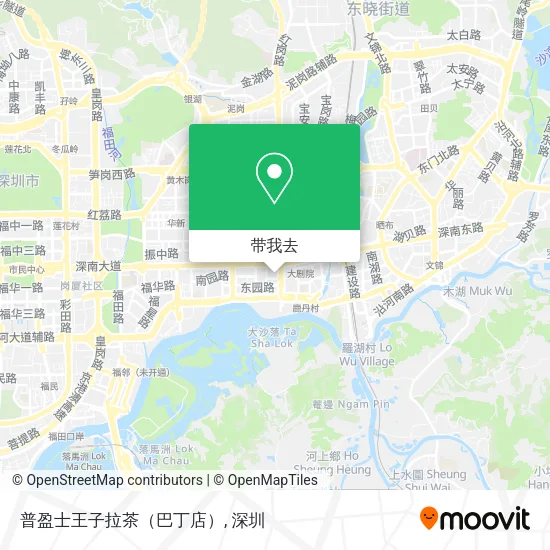 普盈士王子拉茶（巴丁店）地图