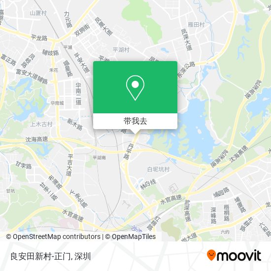 良安田新村-正门地图