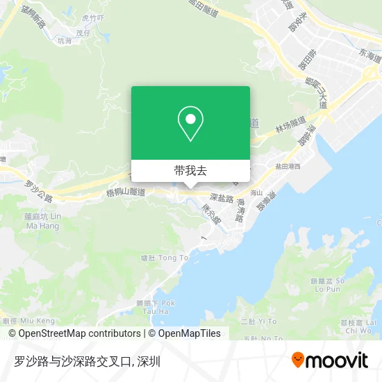 罗沙路与沙深路交叉口地图