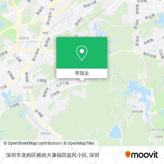 深圳市龙岗区横岗大康福田益民小区地图