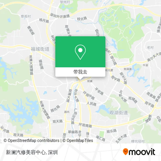 新澜汽修美容中心地图