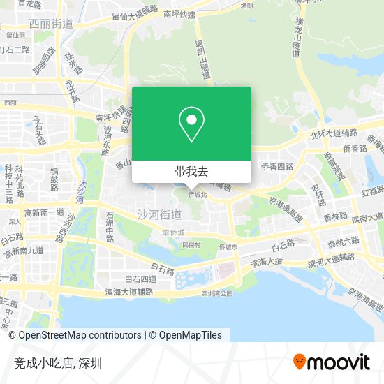 竞成小吃店地图