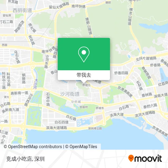 竞成小吃店地图