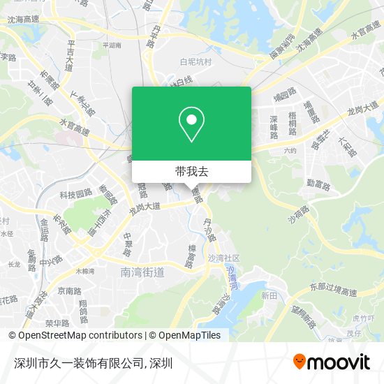 深圳市久一装饰有限公司地图