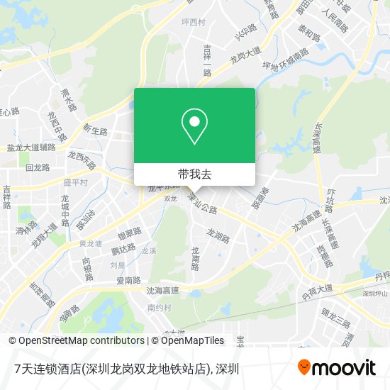 7天连锁酒店(深圳龙岗双龙地铁站店)地图