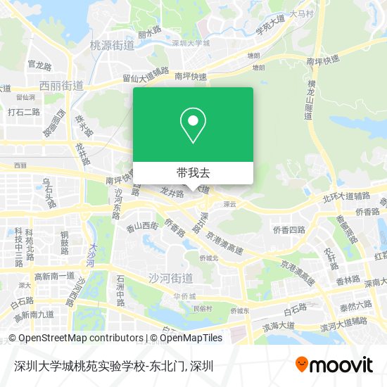 深圳大学城桃苑实验学校-东北门地图