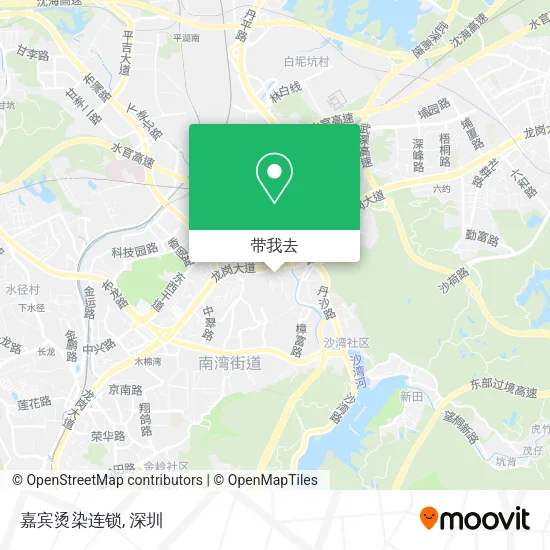 嘉宾烫染连锁地图