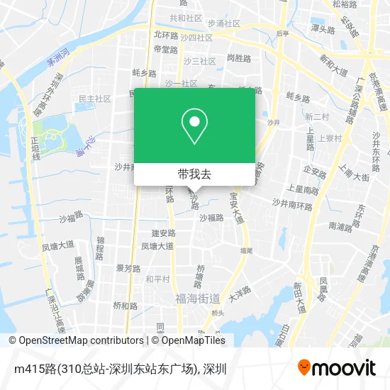 m415路(310总站-深圳东站东广场)地图
