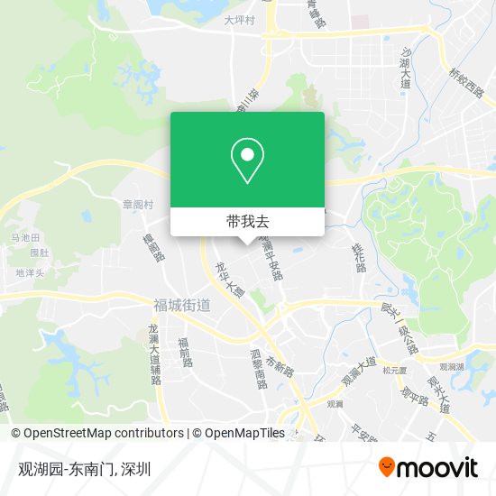 观湖园-东南门地图