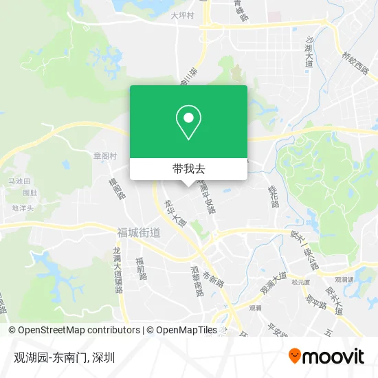 观湖园-东南门地图