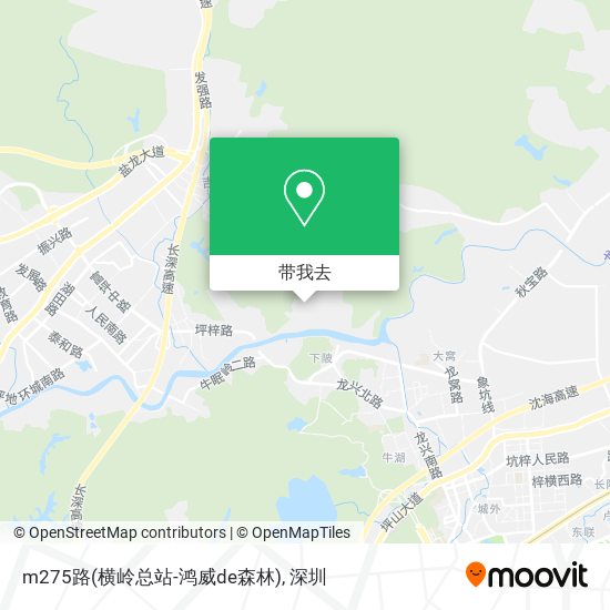 m275路(横岭总站-鸿威de森林)地图