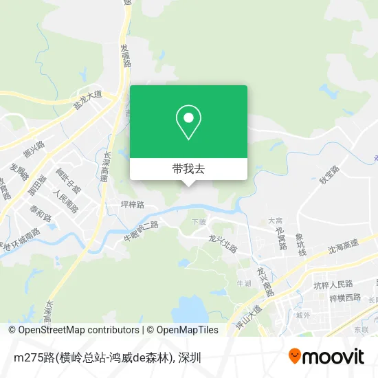 m275路(横岭总站-鸿威de森林)地图