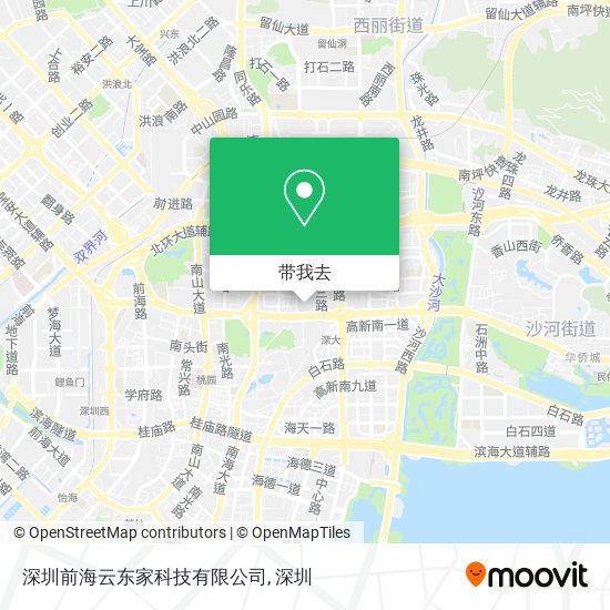 深圳前海云东家科技有限公司地图