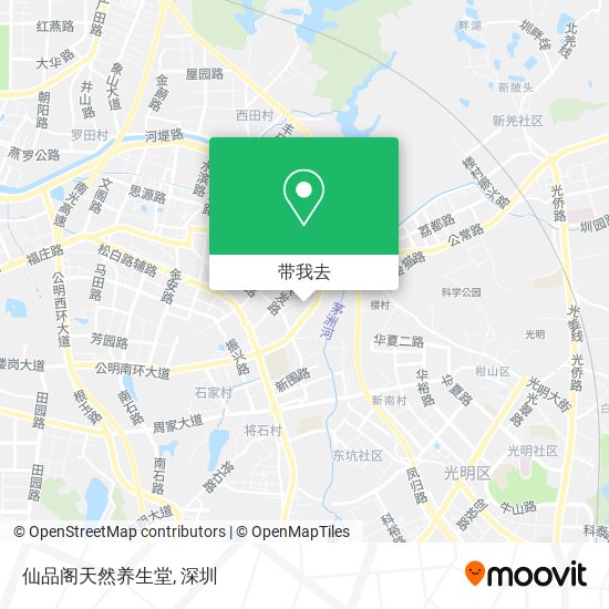 仙品阁天然养生堂地图