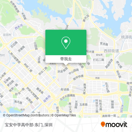 宝安中学高中部-东门地图