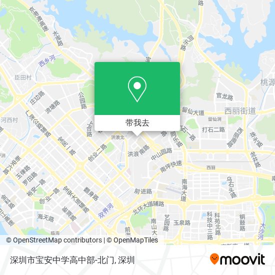 深圳市宝安中学高中部-北门地图