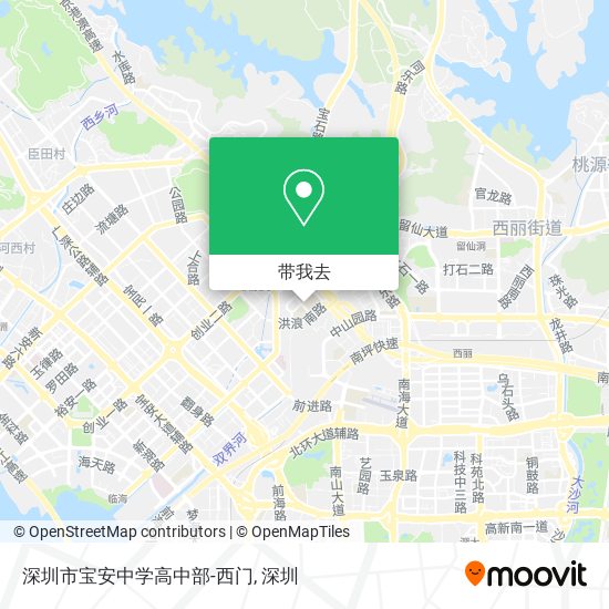 深圳市宝安中学高中部-西门地图