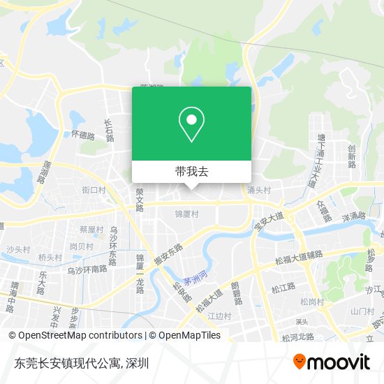 东莞长安镇现代公寓地图