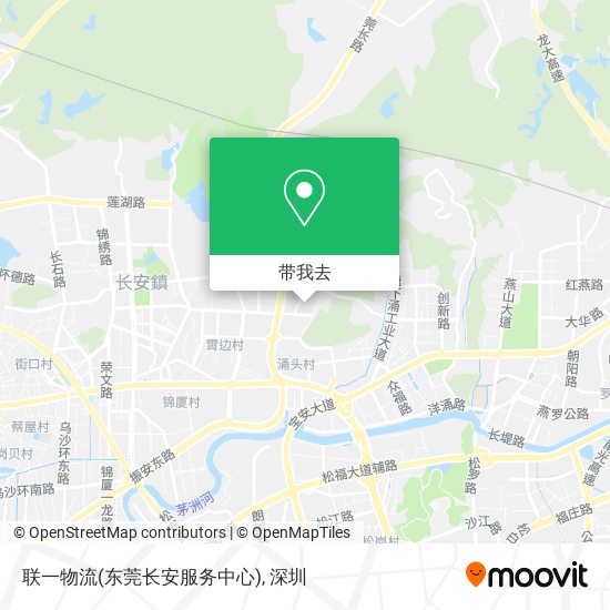 联一物流(东莞长安服务中心)地图