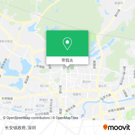 长安镇政府地图