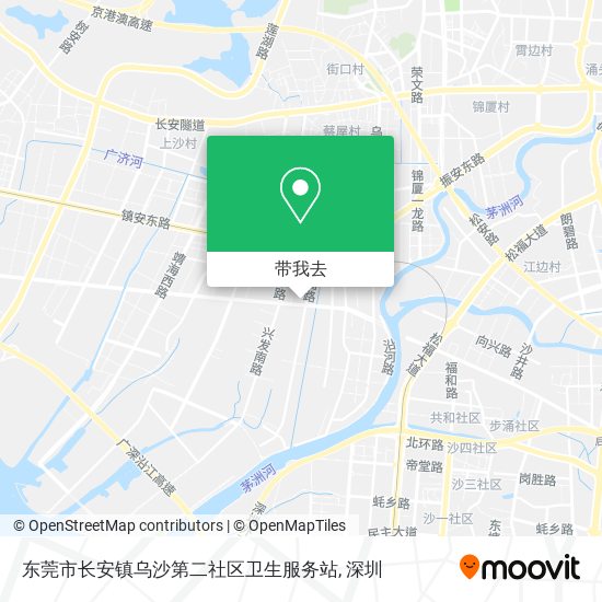 东莞市长安镇乌沙第二社区卫生服务站地图