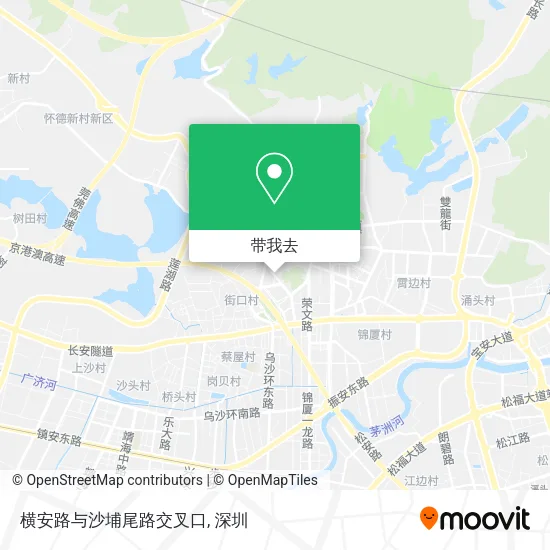 横安路与沙埔尾路交叉口地图