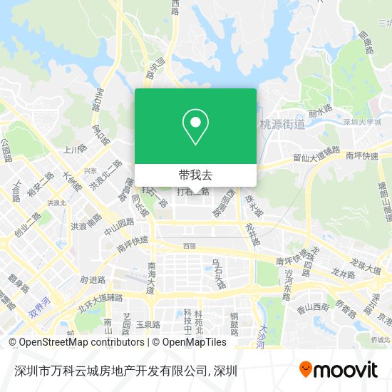 深圳市万科云城房地产开发有限公司地图