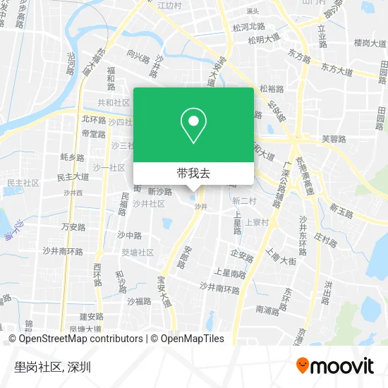 壆岗社区地图