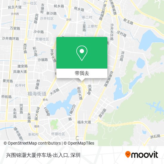 兴围锦灏大厦停车场-出入口地图