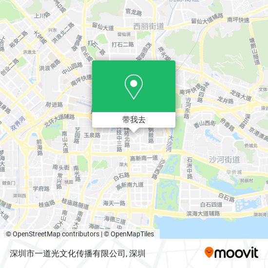 深圳市一道光文化传播有限公司地图