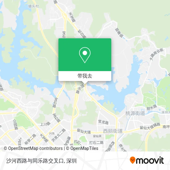 沙河西路与同乐路交叉口地图