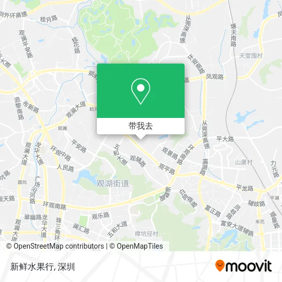 新鲜水果行地图