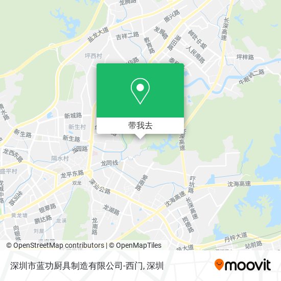 深圳市蓝功厨具制造有限公司-西门地图