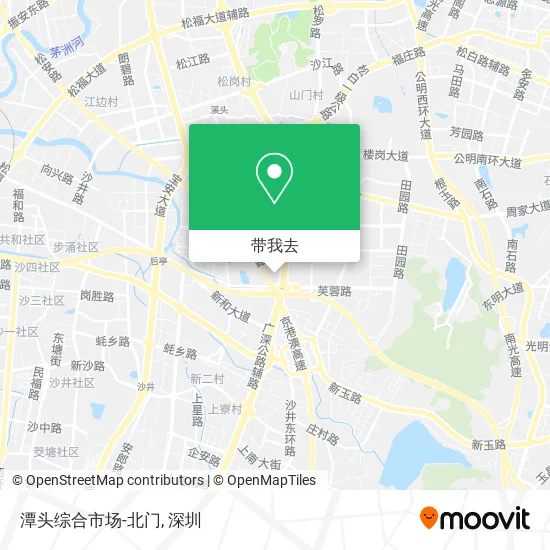 潭头综合市场-北门地图