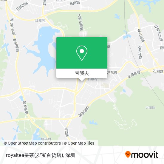 royaltea皇茶(岁宝百货店)地图