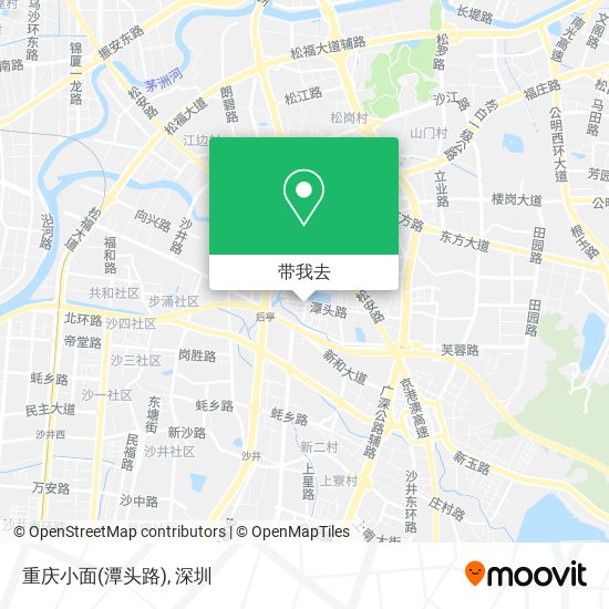 重庆小面(潭头路)地图