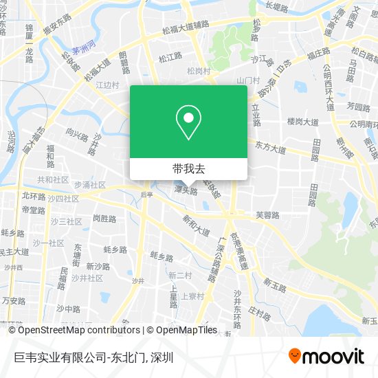 巨韦实业有限公司-东北门地图