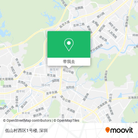 低山村西区1号楼地图